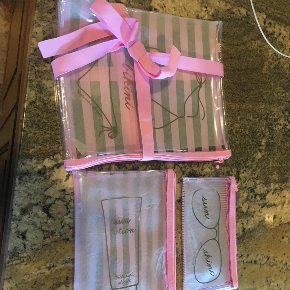 NEW Victoria Secret Vinyl Bags